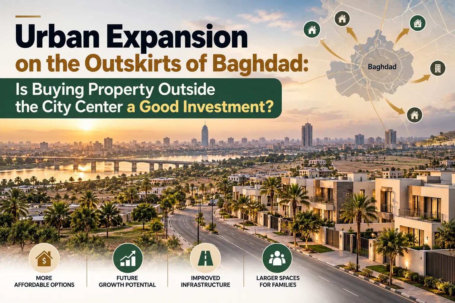 Urban Expansion on the Outskirts of Baghdad: Is Buying Property Outside the City Center a Good Investment?